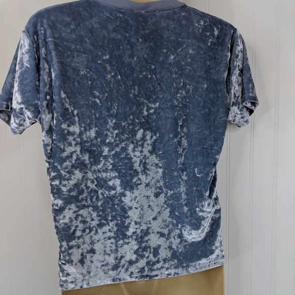 PINK Victoria's Secret Luxe Velvet Cropped Tee Sz S - Picture 3 of 7